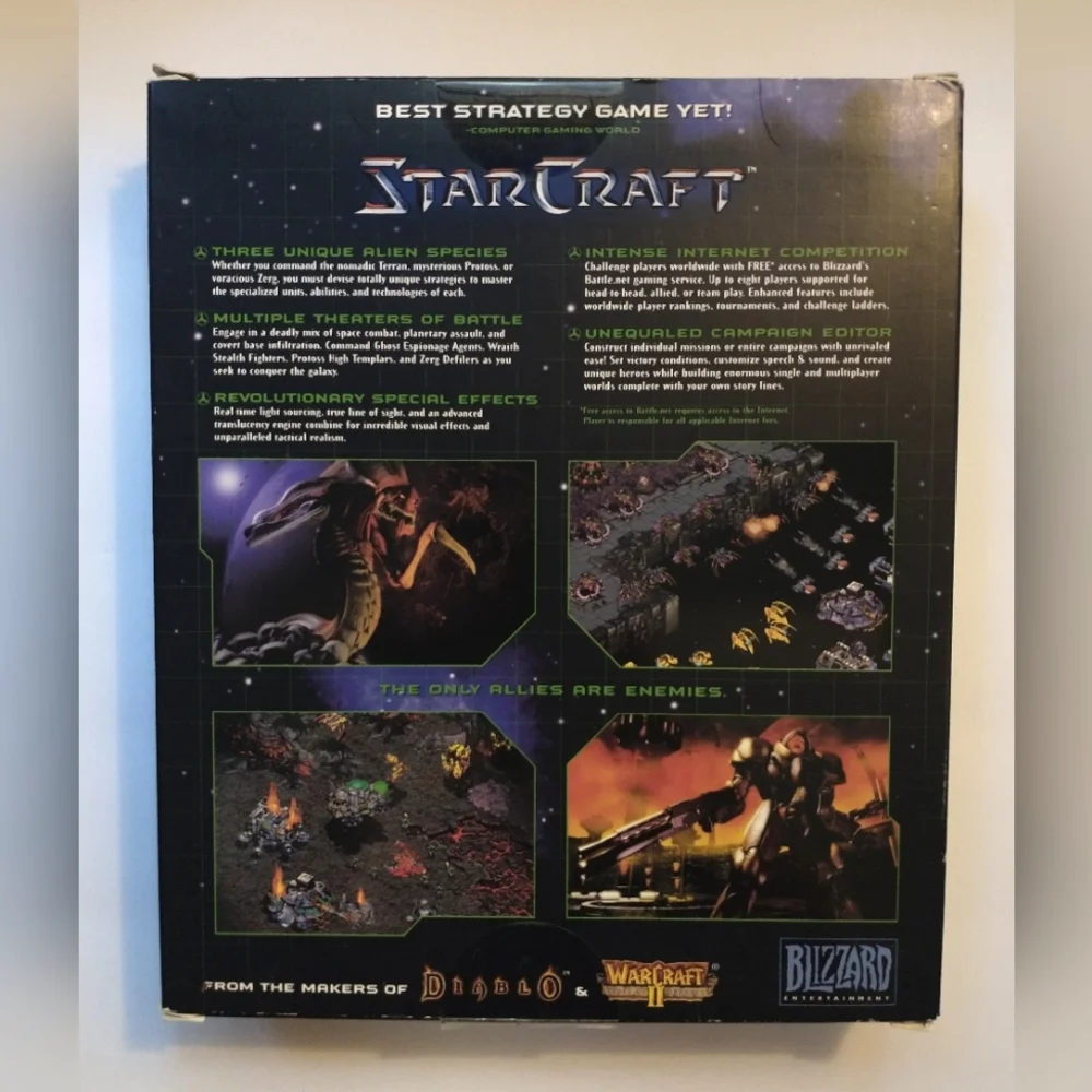 StarCraft Big Box PC Game, CIB Plus Strategy Guide